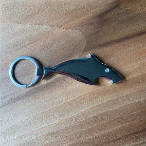 Shark keychain bottle opener